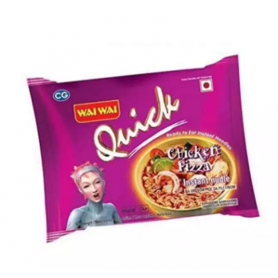 Wai Wai Quick Chicken Pizza Noodles, 70 Gm
